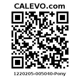 Calevo.com Preisschild 1220205-005040-Pony