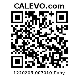 Calevo.com pricetag 1220205-007010-Pony