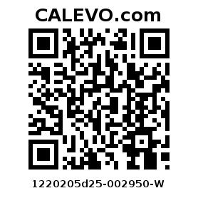 Calevo.com Preisschild 1220205d25-002950-W