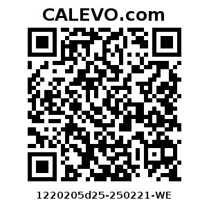 Calevo.com Preisschild 1220205d25-250221-WE