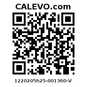 Calevo.com Preisschild 1220205h25-001360-V