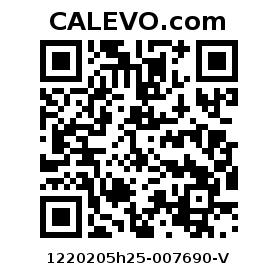Calevo.com Preisschild 1220205h25-007690-V