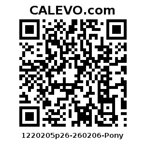 Calevo.com Preisschild 1220205p26-260206-Pony