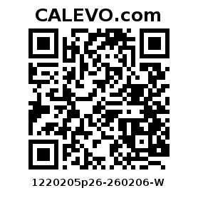 Calevo.com Preisschild 1220205p26-260206-W