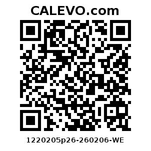 Calevo.com Preisschild 1220205p26-260206-WE