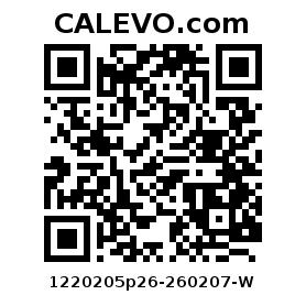 Calevo.com Preisschild 1220205p26-260207-W