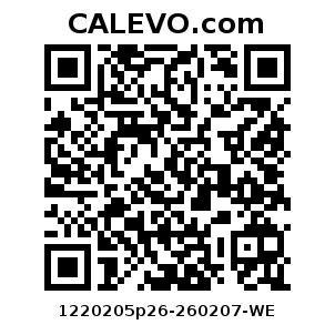 Calevo.com Preisschild 1220205p26-260207-WE