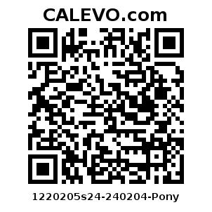 Calevo.com Preisschild 1220205s24-240204-Pony