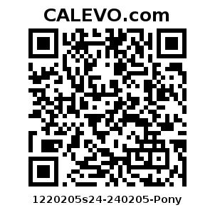 Calevo.com Preisschild 1220205s24-240205-Pony