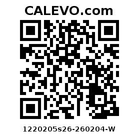 Calevo.com Preisschild 1220205s26-260204-W