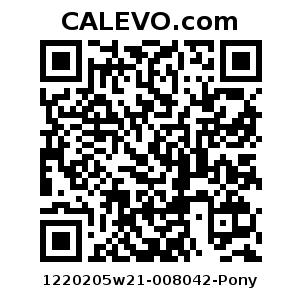 Calevo.com pricetag 1220205w21-008042-Pony