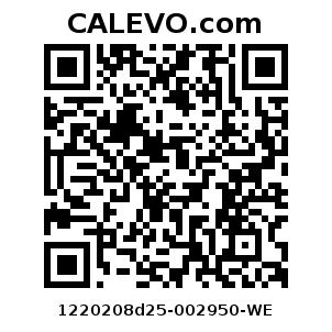 Calevo.com Preisschild 1220208d25-002950-WE