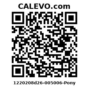 Calevo.com Preisschild 1220208d26-005006-Pony
