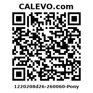 Calevo.com Preisschild 1220208d26-260060-Pony