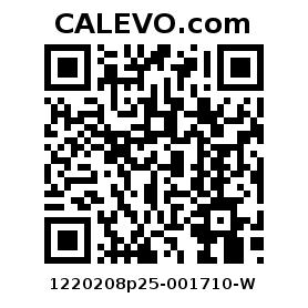 Calevo.com Preisschild 1220208p25-001710-W