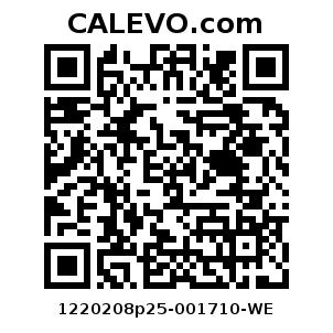 Calevo.com Preisschild 1220208p25-001710-WE