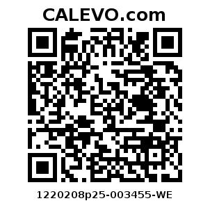 Calevo.com Preisschild 1220208p25-003455-WE