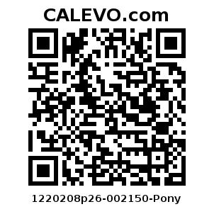 Calevo.com Preisschild 1220208p26-002150-Pony