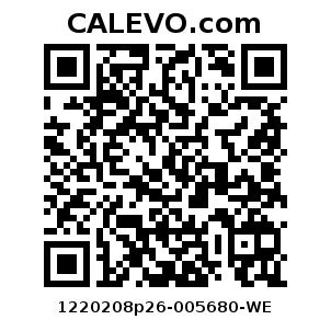 Calevo.com Preisschild 1220208p26-005680-WE