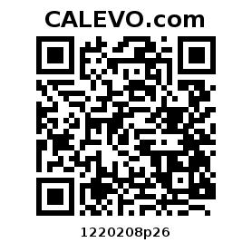 Calevo.com Preisschild 1220208p26