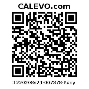 Calevo.com Preisschild 1220208s24-007378-Pony