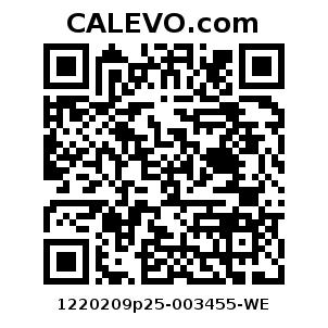 Calevo.com Preisschild 1220209p25-003455-WE