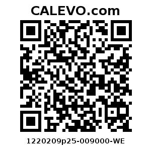 Calevo.com Preisschild 1220209p25-009000-WE