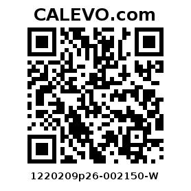 Calevo.com Preisschild 1220209p26-002150-W