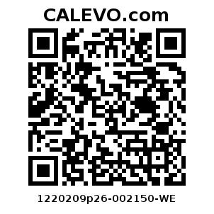 Calevo.com Preisschild 1220209p26-002150-WE