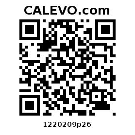 Calevo.com Preisschild 1220209p26