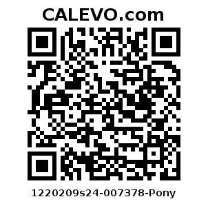 Calevo.com Preisschild 1220209s24-007378-Pony