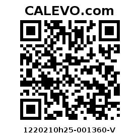 Calevo.com Preisschild 1220210h25-001360-V