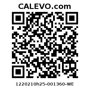 Calevo.com Preisschild 1220210h25-001360-WE