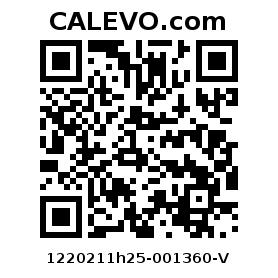 Calevo.com Preisschild 1220211h25-001360-V