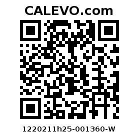 Calevo.com Preisschild 1220211h25-001360-W