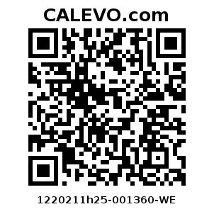 Calevo.com Preisschild 1220211h25-001360-WE