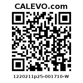 Calevo.com Preisschild 1220211p25-001710-W