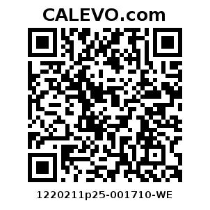 Calevo.com Preisschild 1220211p25-001710-WE