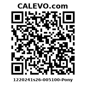 Calevo.com Preisschild 1220241s26-005100-Pony