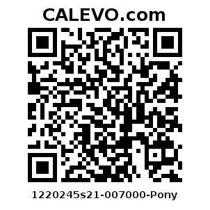 Calevo.com Preisschild 1220245s21-007000-Pony