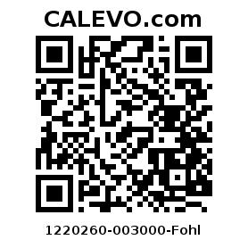 Calevo.com Preisschild 1220260-003000-Fohl
