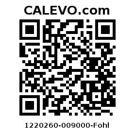 Calevo.com pricetag 1220260-009000-Fohl