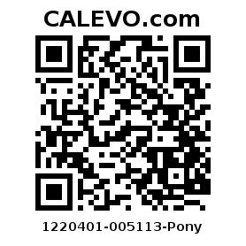 Calevo.com Preisschild 1220401-005113-Pony