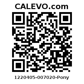 Calevo.com Preisschild 1220405-007020-Pony