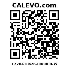 Calevo.com Preisschild 1220410s26-008000-W