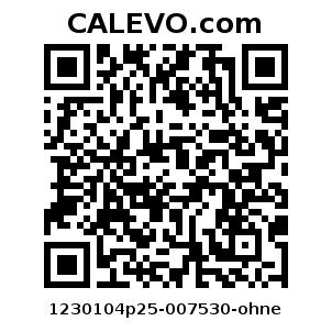 Calevo.com Preisschild 1230104p25-007530-ohne