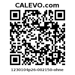 Calevo.com Preisschild 1230104p26-002150-ohne