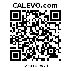 Calevo.com Preisschild 1230104w21