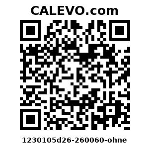 Calevo.com Preisschild 1230105d26-260060-ohne
