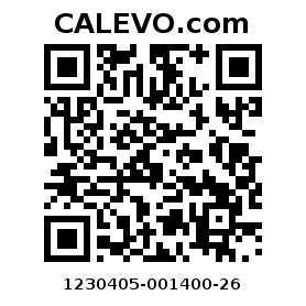 Calevo.com Preisschild 1230405-001400-26